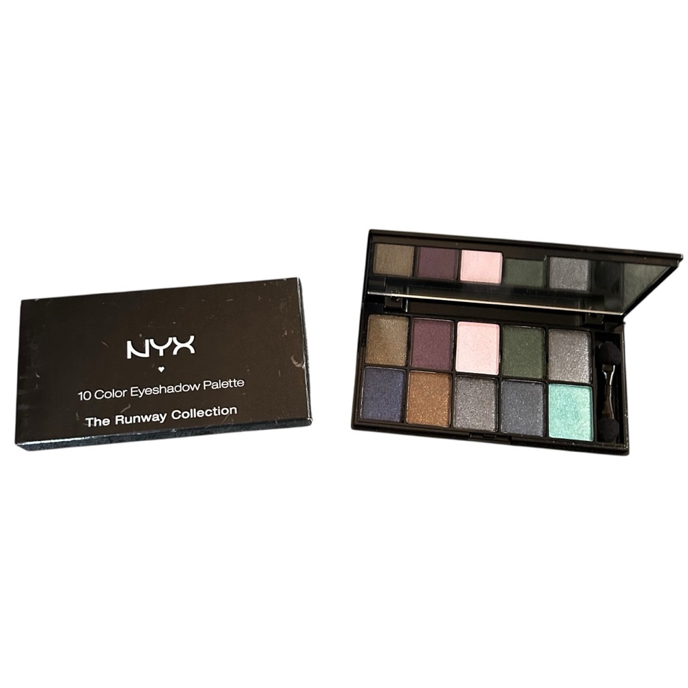 NYX Runway Collection 10 Color Eyeshadow Palette 09 Haute Model Discontinued NIB